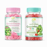 Kit Gummies de Vitaminas para Crescimento e Beleza Infantil
