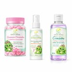 Kit Encantos dos Fios Cabelos Meninas: Gummies, Shampoo e Spray
