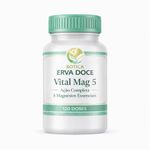 Vital Mag 5 120 doses: 5 Magnésios para Saúde e Vitalidade