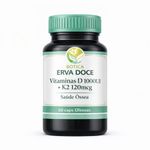Vitaminas D 1000UI + K2 120mcg 60 caps Oleosas