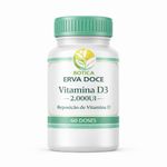 Vitamina D3 2.000UI 60 Cápsulas