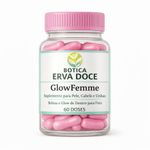 GlowFemme Suplemento para Pele, Cabelo e Unhas 60 cápsulas