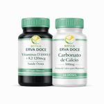 Kit Longevidade Óssea Cálcio + Vitamina D3 + K2 MK-7 Oleosas