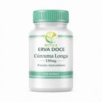 Curcuma longa 130mg 120 Doses Alto Teor de Curcumina