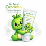 Gel Bucal Infantil Calmante Aftas 30g Crescinho Kids e Baby