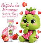 Gloss Beijinho de Morango 15g Crescinha Kids Proteção Labial