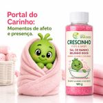 Sal de Banho Infantil Beijinho Doce 120g Crescinho Kids