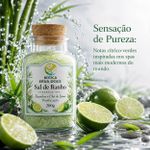 Sal de Banho Botica Essence Spa Purificação: Chá Lima e Bamboo