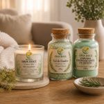Vela Aromática Erva Doce e Bergamota 200g Botica Essence Spa