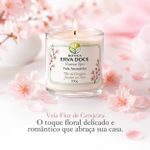 Vela Aromática Flor de Cerejeira 200g Botica Essence Spa