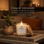 Vela Aromática Sândalo 200g Linha Botica Essence Spa