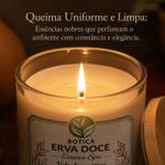 Vela Aromática Sândalo 200g Linha Botica Essence Spa