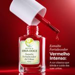 Esmalte Fortalecedor para Unhas Vermelho Intenso 10mL