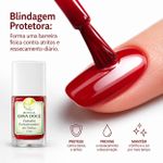 Esmalte Fortalecedor para Unhas Vermelho Intenso 10mL