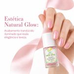 Esmalte Fortalecedor para Unhas Cor Rosa Ballet Glitter 10mL