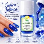 Esmalte Fortalecedor de Unhas Cor Safira Intensa 10mL