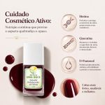 Esmalte Fortalecedor Cor Vinho – Cuidado para Unhas Fracas  10ml
