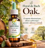 Floral de Bach Oak Teimosia 30ml