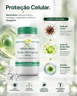 Acido Alfa Lipoico 300mg 60 Doses