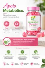 Gummies Stop Sugar Controle da Vontade de Doces 60 gomas