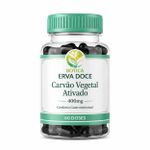 Carvão Vegetal Ativado 400mg 60 Doses  – Conforto Gastrointestinal