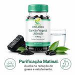 Carvão Vegetal Ativado 400mg 60 Doses  – Conforto Gastrointestinal