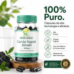 Carvão Vegetal Ativado 400mg 60 Doses  – Conforto Gastrointestinal