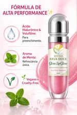 Gloss LipGlow 6ml Volumizador e Hidratante Cor Pink Stardust