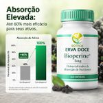 Bioperine 5mg - Potencializa Absorção de Nutrientes 60 Doses