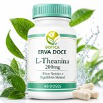 L-Theanina 200mg: Foco Sereno e Relaxamento Mental 60 Doses