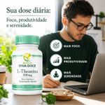 L-Theanina 200mg: Foco Sereno e Relaxamento Mental 60 Doses