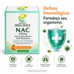 NAC N-Acetilcisteina  600mg –   30 sachês Laranja 