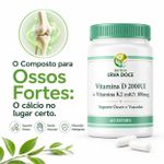 Vitamina D3 2000UI + K2 100mcg -  Suporte Ósseo  60 Doses