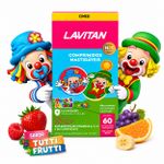 Lavitan Infantil Patati Patatá Tutti Frutti 60 Cpr  Mastigaveis