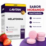 Lavitan Melatonina Mastigável Sabor Morango 150 Comprimidos