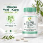 Probiótico Multi 11 Cepas 15 Bilhões UFC 60 Cápsulas