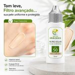Filtro Solar Fluid com Base FPS 50+ Bege Claríssimo – 30ml