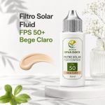Filtro Solar Fluid com Base FPS 50+ Bege Claro – 30ml