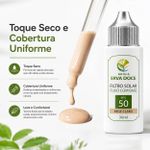 Filtro Solar Fluid com Base FPS 50+ Bege Claro – 30ml