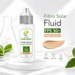 Filtro Solar Fluid com Base FPS 50+ Bege Médio  – 30ml