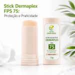 Filtro Solar Stick Dermaplex FPS 75 Bege Claro 12g