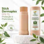 Filtro Solar Stick Dermaplex FPS 75 Bege Médio  12g
