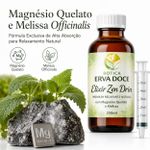 Elixir Relaxante Zen-Drink Premium  Magnésio e Melissa 250mL