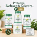 Protocolo Natural para Colesterol 30 Dias Cápsulas e Fibra
