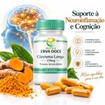 Curcuma Longa  130mg– Suporte Antioxidante e Neuroproteção 120 Doses