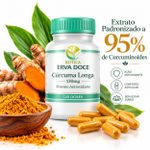 Curcuma Longa  130mg– Suporte Antioxidante e Neuroproteção 120 Doses