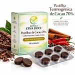 Pastilha Termogênica de Cacau Pimenta Canela e Chia 60 unidades