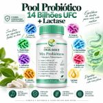 Pool de Probióticos para Intolerâncias e Conforto 60Caps
