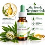 Óleo Essencial de Melaleuca Tea Tree Puro 10ml