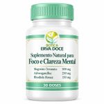 Suplemento Natural Foco e Clareza Mental - 30 Capsulas 